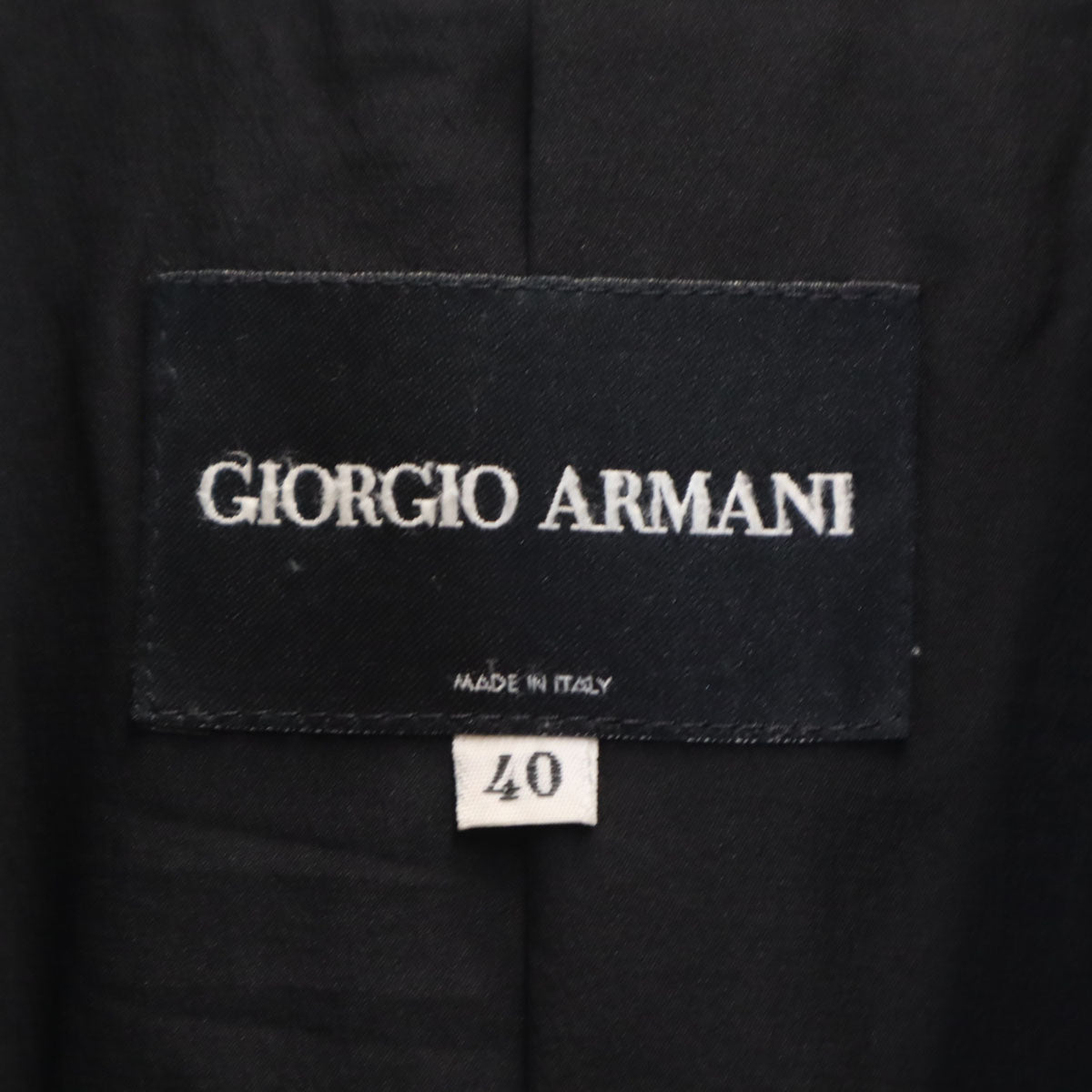GIORGIO ARMANI 90s Black Striped Jacket Size 40