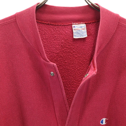 Champion '90s USA Reverse Weave Cardigan Red Sweatshirt Size L