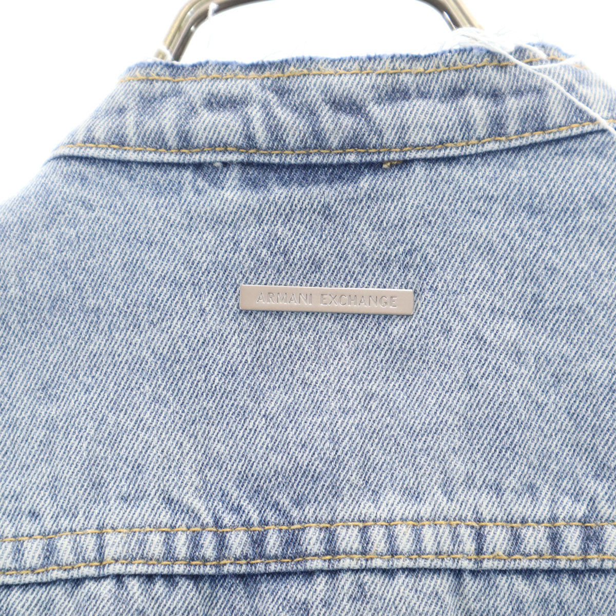 ARMANI EXCHANGE Washed Blue Denim Jacket Size XS