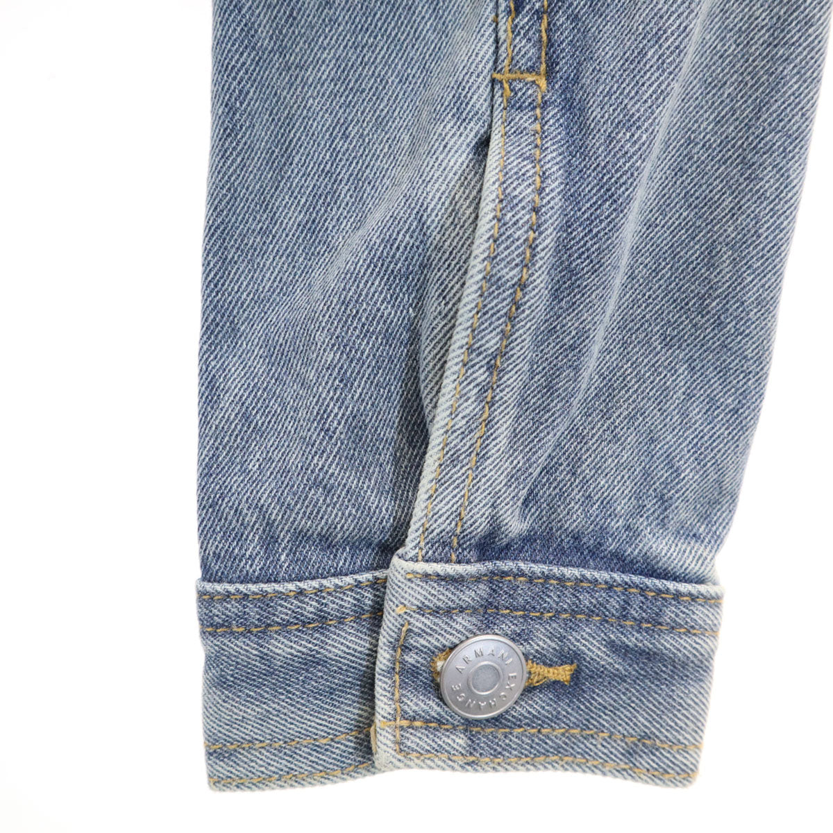 ARMANI EXCHANGE Washed Blue Denim Jacket Size XS