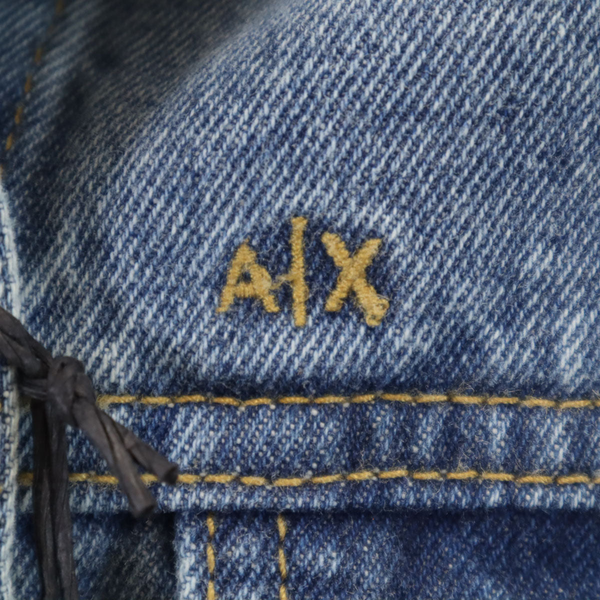 ARMANI EXCHANGE Washed Blue Denim Jacket Size XS