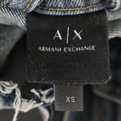 ARMANI EXCHANGE Washed Blue Denim Jacket Size XS