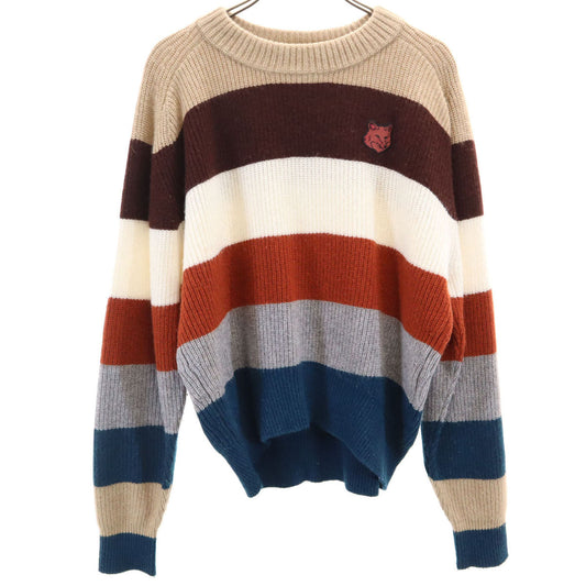 MAISON KITSUNE Striped Long Sleeve Sweater Multi Size XS