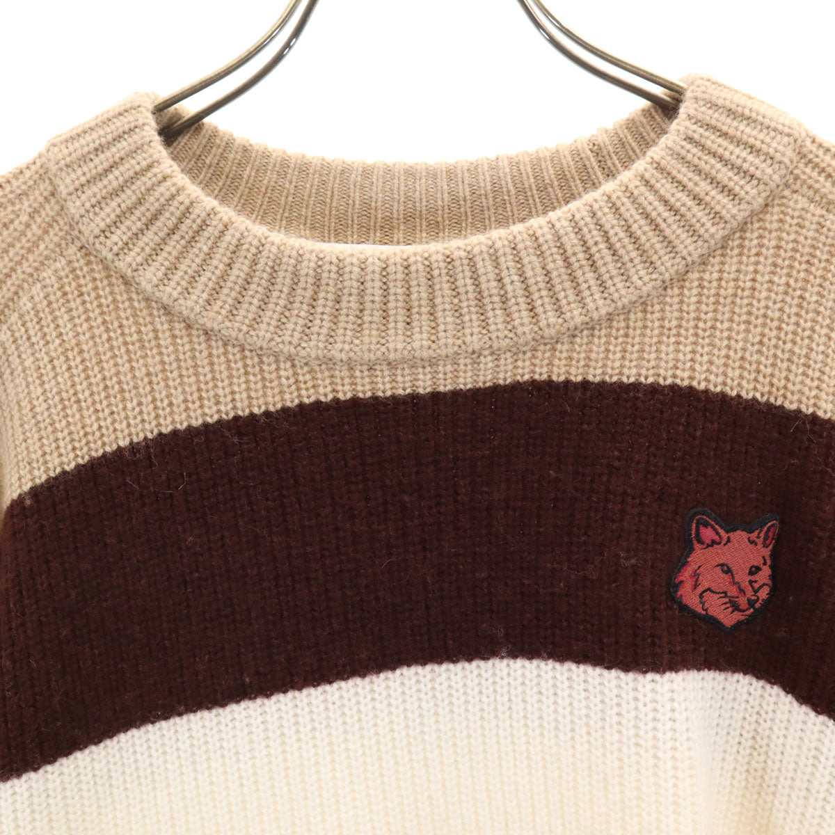 MAISON KITSUNE Striped Long Sleeve Sweater Multi Size XS