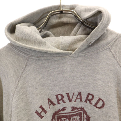 Champion 70s 80s USA Harvard Long Sleeve Hoodie Gray Size XL