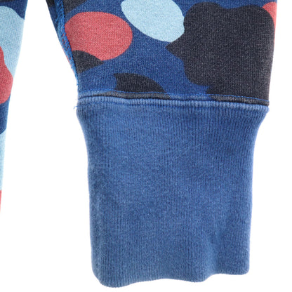 Bape A BATHING APE Camo Long Sleeve Zip Hoodie Blue Size S