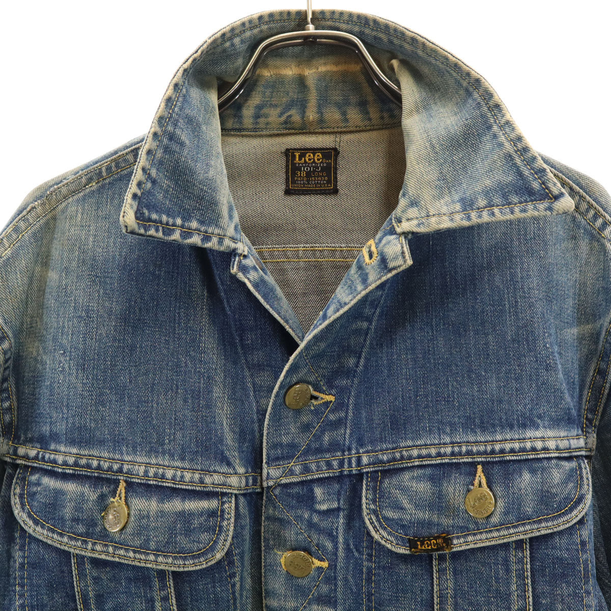 Lee 70s USA Made Vintage Washed Blue Denim Jacket Size 38