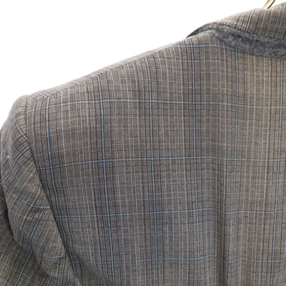 SAINT LAURENT 70s/80s Rive Gauche Check Suit Gray Size 50