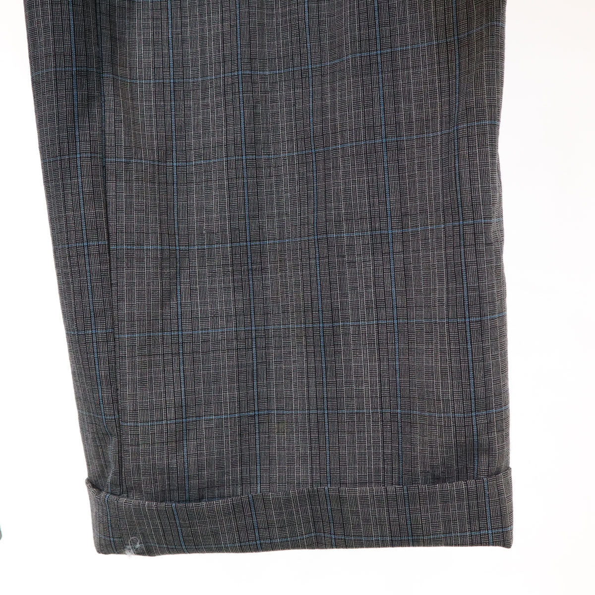 SAINT LAURENT 70s/80s Rive Gauche Check Suit Gray Size 50