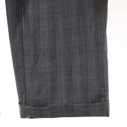 SAINT LAURENT 70s/80s Rive Gauche Check Suit Gray Size 50