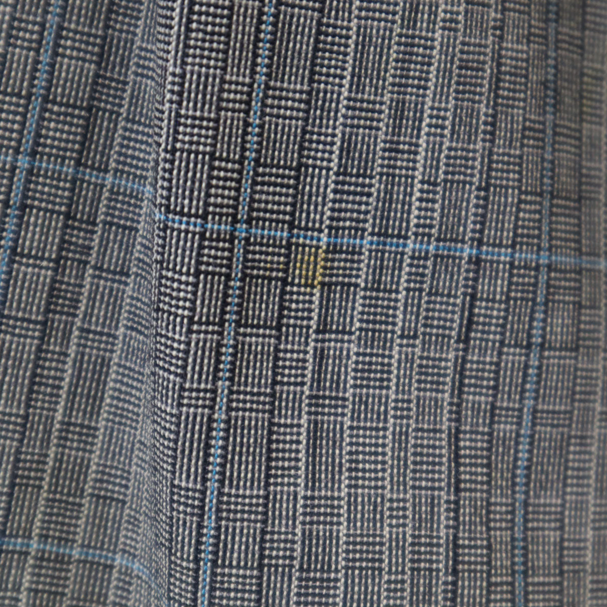 SAINT LAURENT 70s/80s Rive Gauche Check Suit Gray Size 50