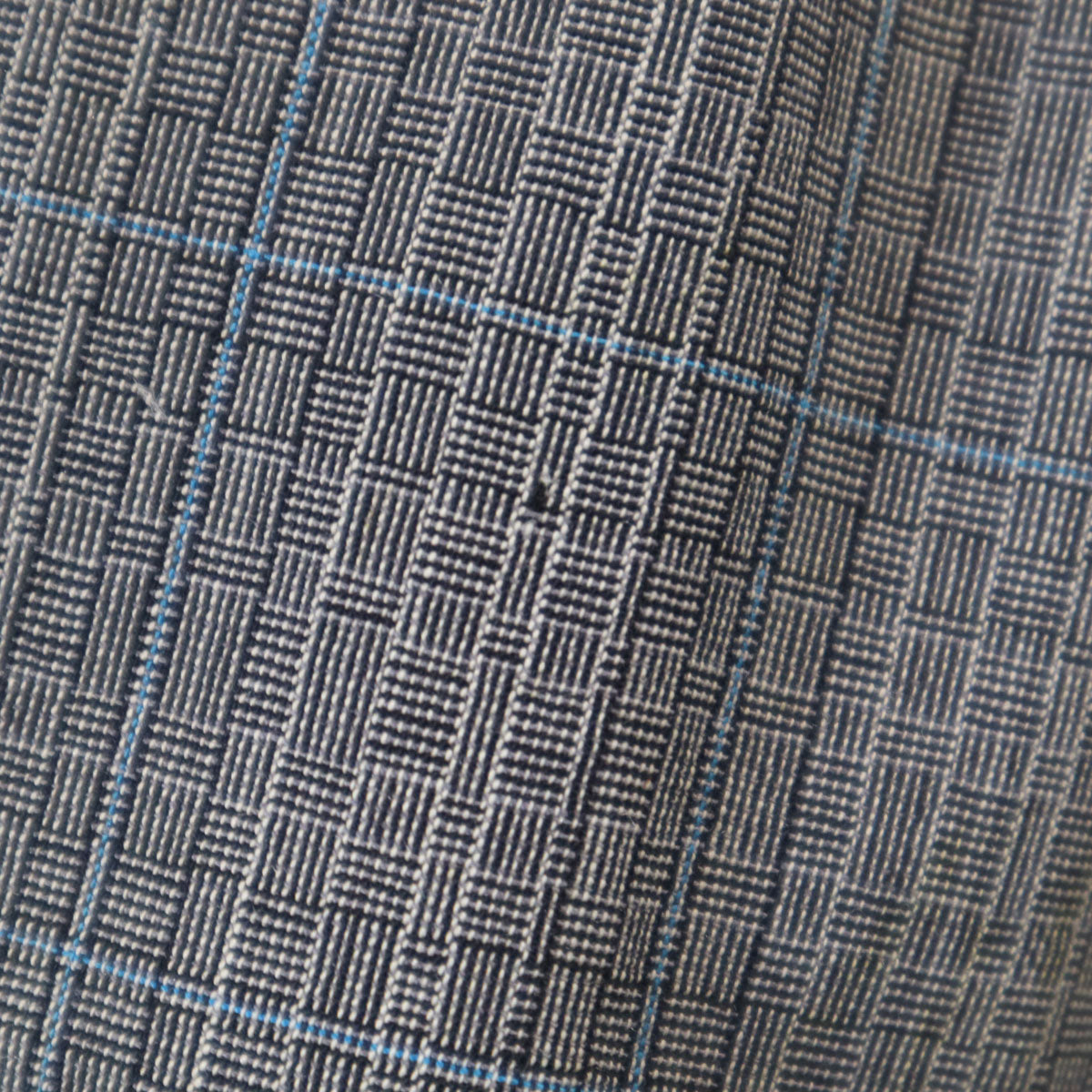 SAINT LAURENT 70s/80s Rive Gauche Check Suit Gray Size 50