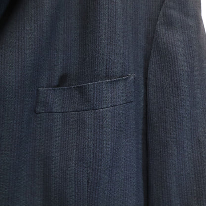 GIVENCHY 90s Striped Double-Breasted Suit Navy Size 102-98-180