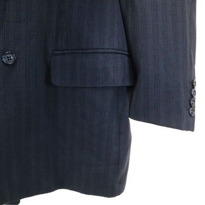 GIVENCHY 90s Striped Double-Breasted Suit Navy Size 102-98-180
