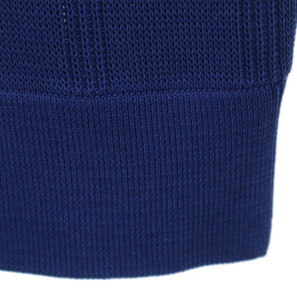 Salvatore Ferragamo Long Sleeve V-Neck Sweater Navy Size M