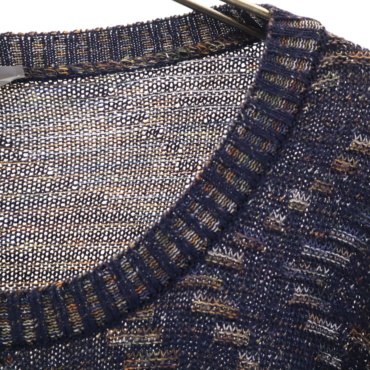Missoni Patterned Long Sleeve Sweater Blue Size L