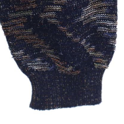 Missoni Patterned Long Sleeve Sweater Blue Size L
