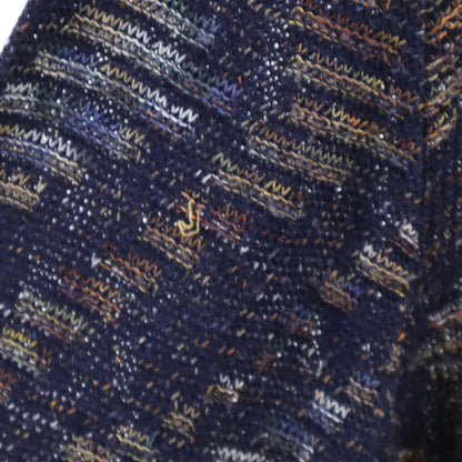 Missoni Patterned Long Sleeve Sweater Blue Size L
