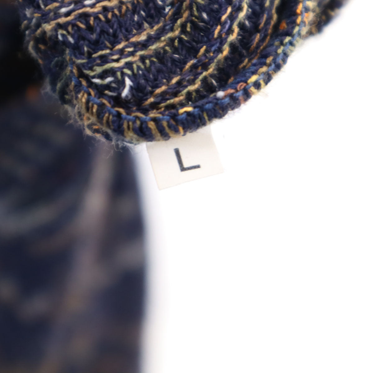 Missoni Patterned Long Sleeve Sweater Blue Size L