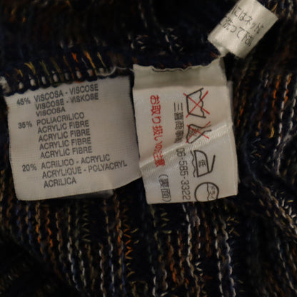 Missoni Patterned Long Sleeve Sweater Blue Size L