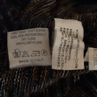 Missoni Patterned Long Sleeve Sweater Blue Size L