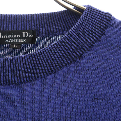 Christian Dior MONSIEUR 90s Patterned Sweater Blue Size L