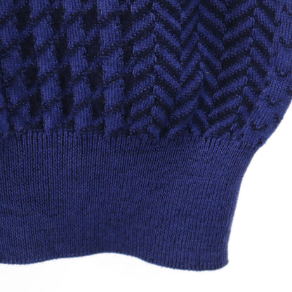 Christian Dior MONSIEUR 90s Patterned Sweater Blue Size L