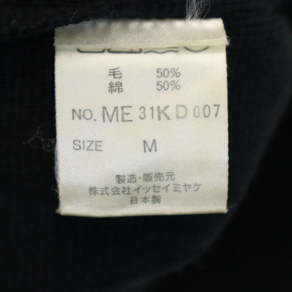 ISSEY MIYAKE 90s V-Neck Knit Cardigan Black Size M