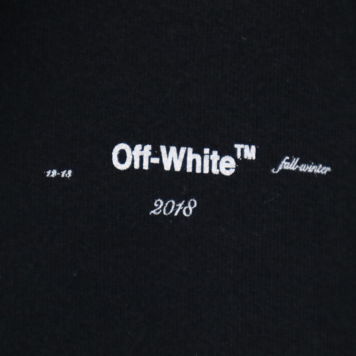 OFF-WHITE Made in Portugal Sweatshirt Black Size S