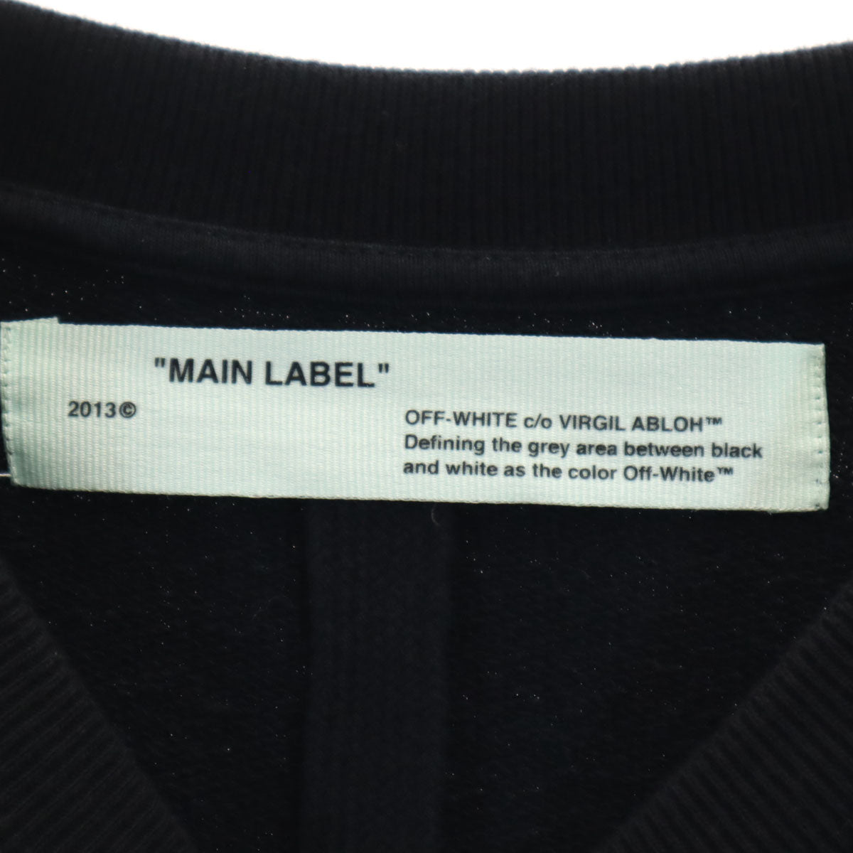 OFF-WHITE Made in Portugal Sweatshirt Black Size S