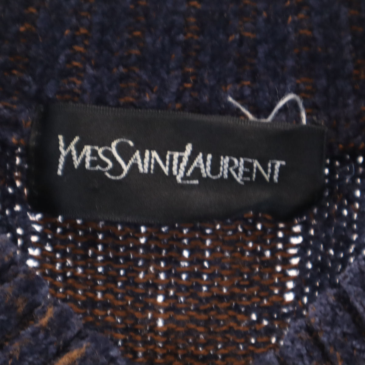 YVES SAINT LAURENT 90s Navy Sweater Size L
