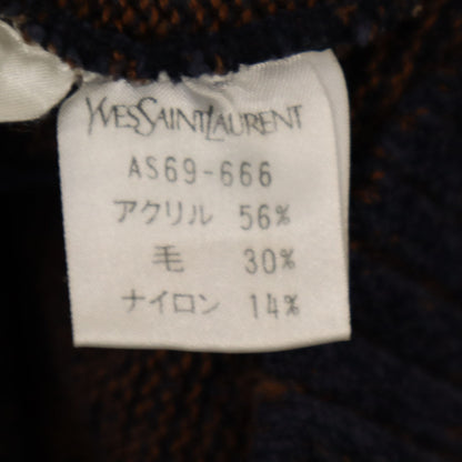 YVES SAINT LAURENT 90s Navy Sweater Size L