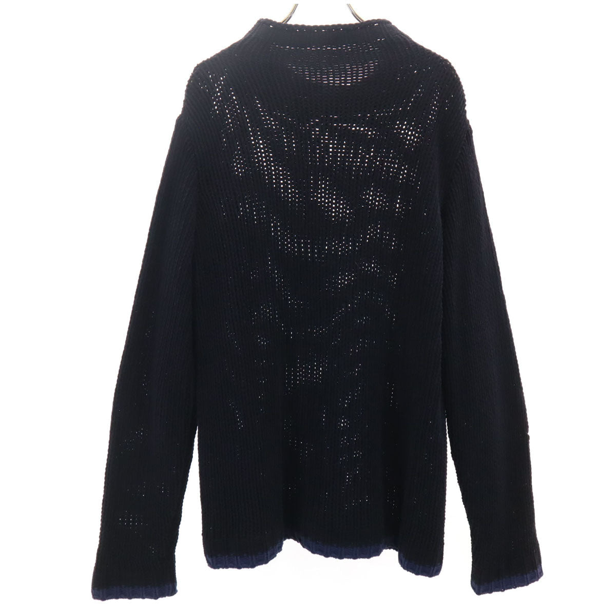 ARMANI COLLEZIONI Long Sleeve Knit Sweater Black Size 50/S