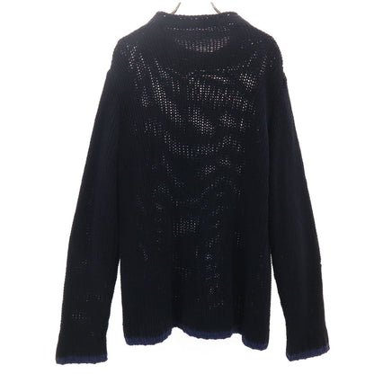 ARMANI COLLEZIONI Long Sleeve Knit Sweater Black Size 50/S