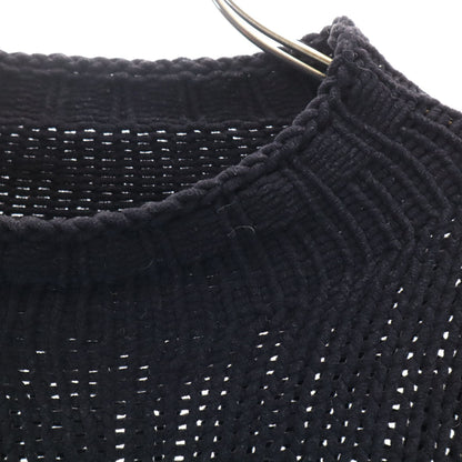 ARMANI COLLEZIONI Long Sleeve Knit Sweater Black Size 50/S