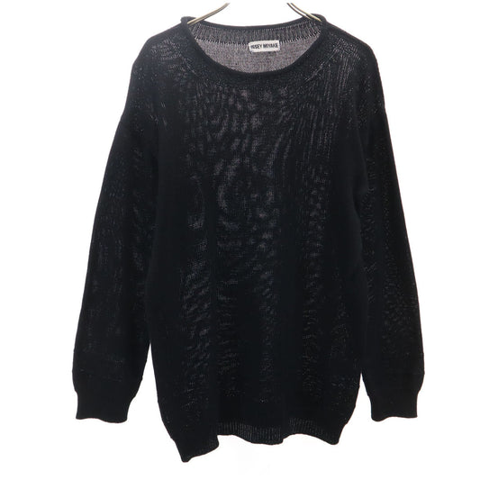 ISSEY MIYAKE 90s Long Sleeve Knit Sweater Black Size M