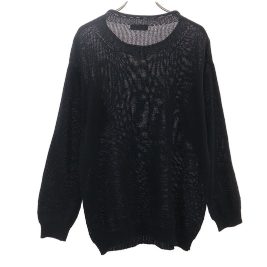 ISSEY MIYAKE 90s Long Sleeve Knit Sweater Black Size M