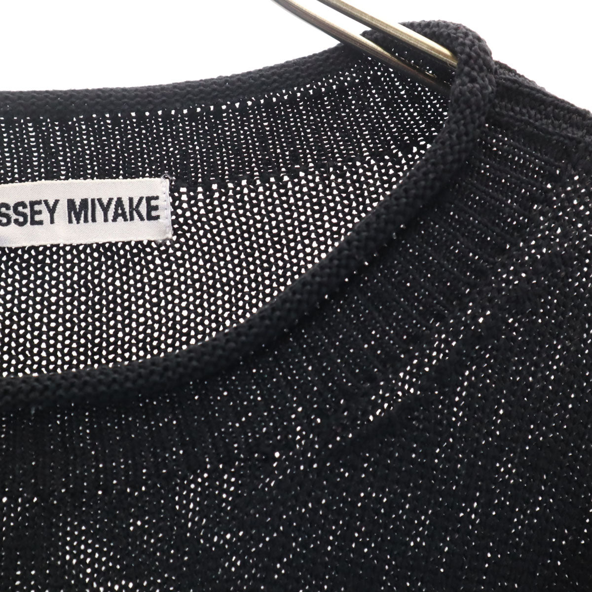 ISSEY MIYAKE 90s Long Sleeve Knit Sweater Black Size M