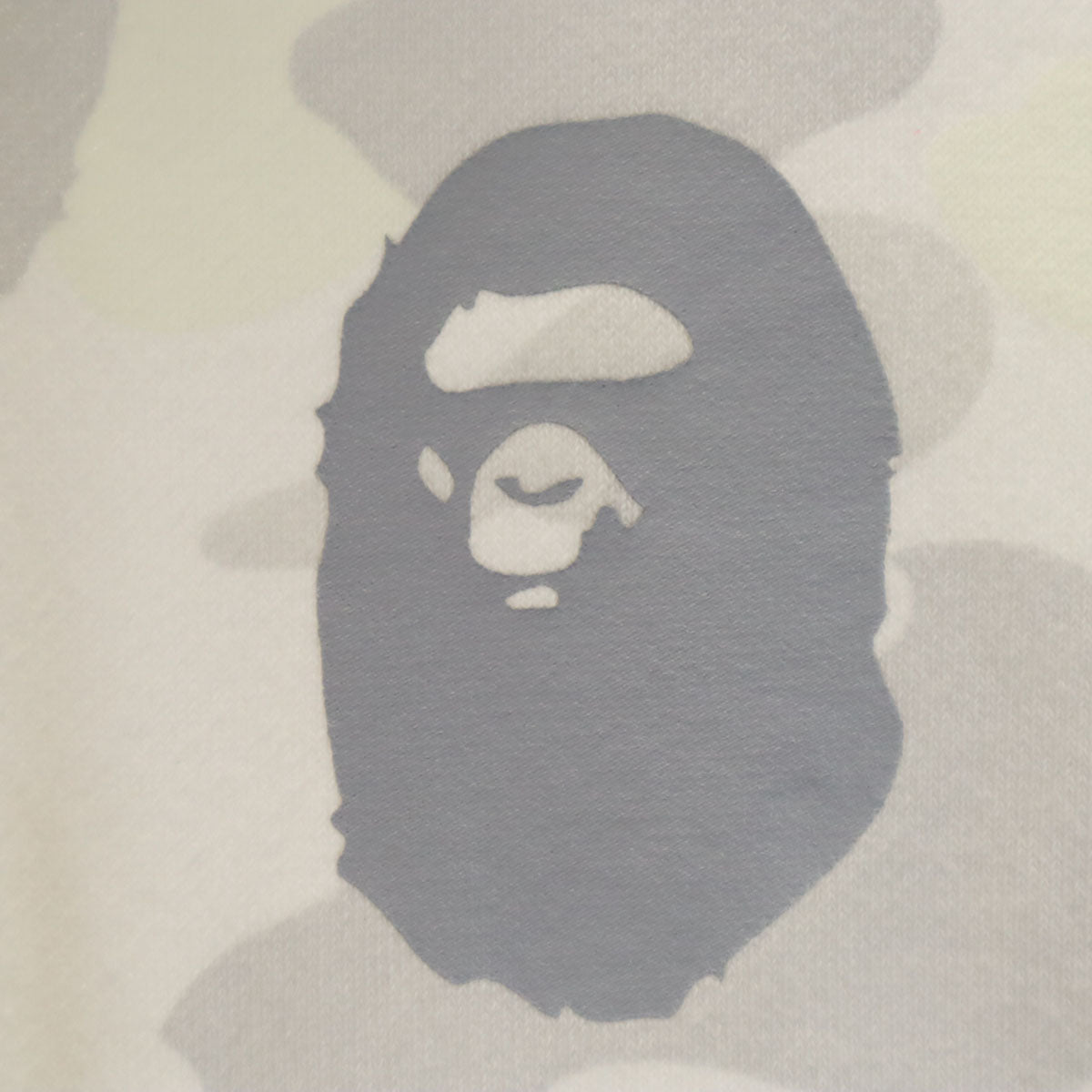 Bape A BATHING APE Luminous Long Sleeve Hoodie White Size M