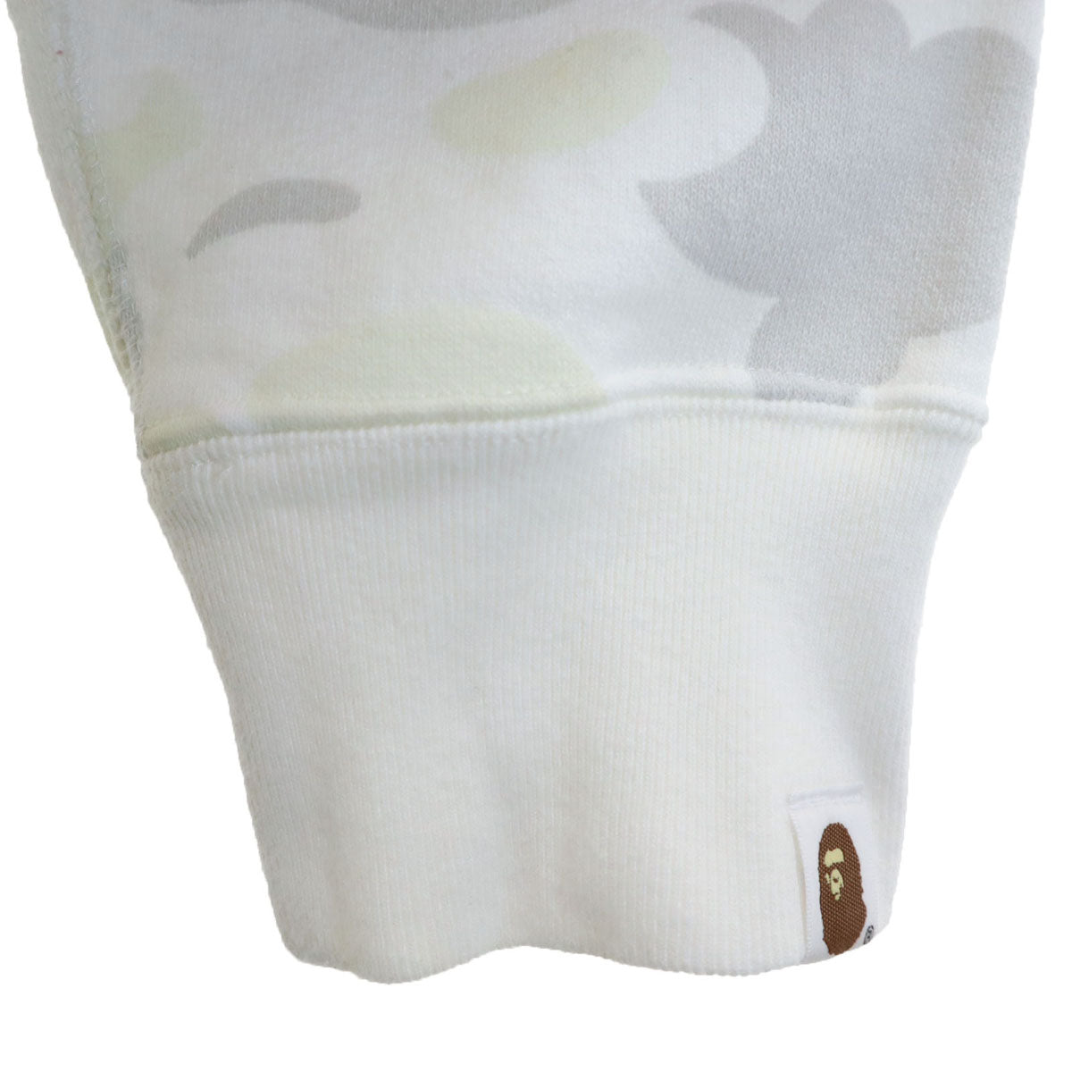 Bape A BATHING APE Luminous Long Sleeve Hoodie White Size M