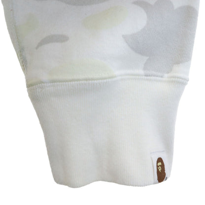 Bape A BATHING APE Luminous Long Sleeve Hoodie White Size M