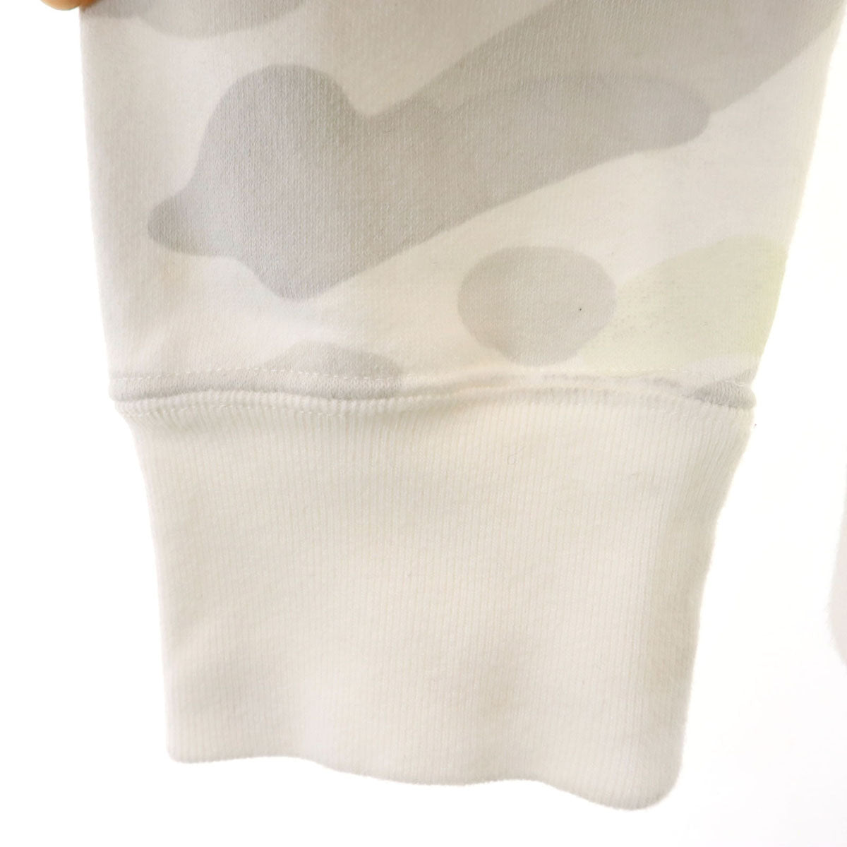 Bape A BATHING APE Luminous Long Sleeve Hoodie White Size M