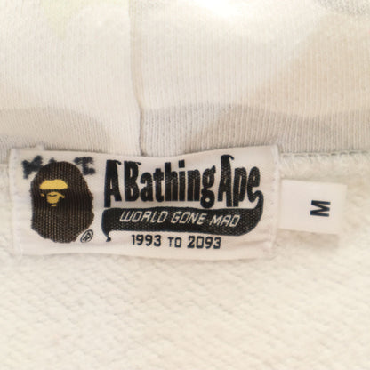 Bape A BATHING APE Luminous Long Sleeve Hoodie White Size M