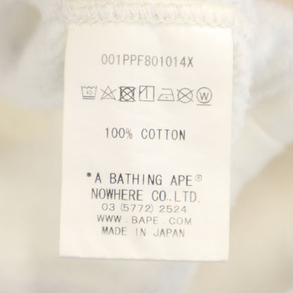 Bape A BATHING APE Luminous Long Sleeve Hoodie White Size M