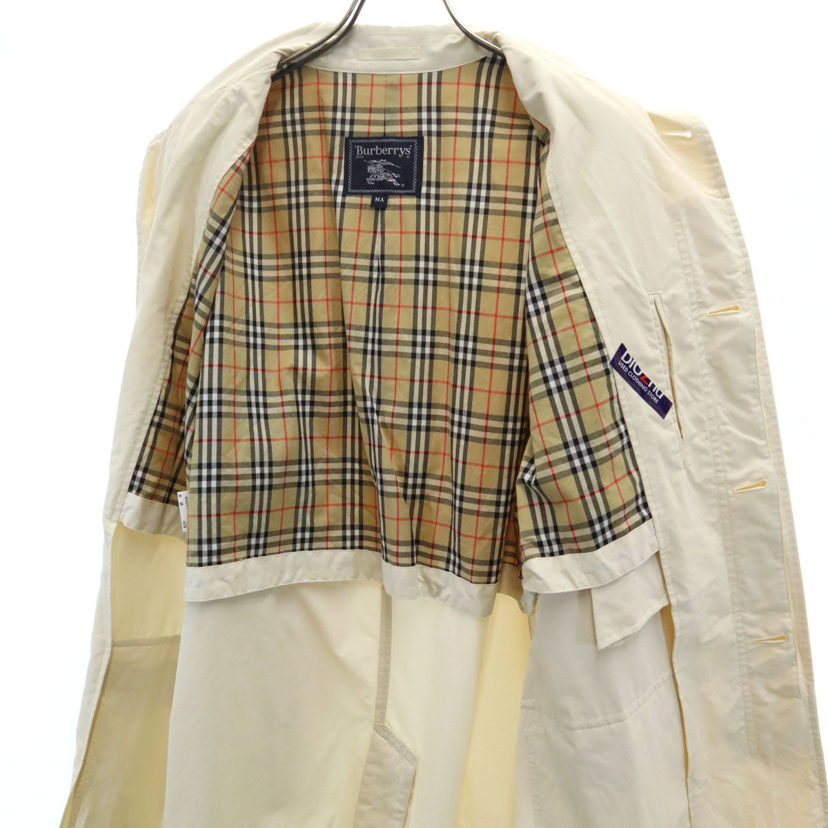 Burberrys 90s Made in Japan Mac Coat Natural Size MA