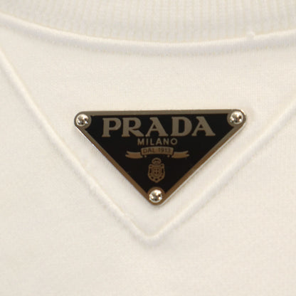 PRADA 2023 Long Sleeve Sweatshirt White Size S