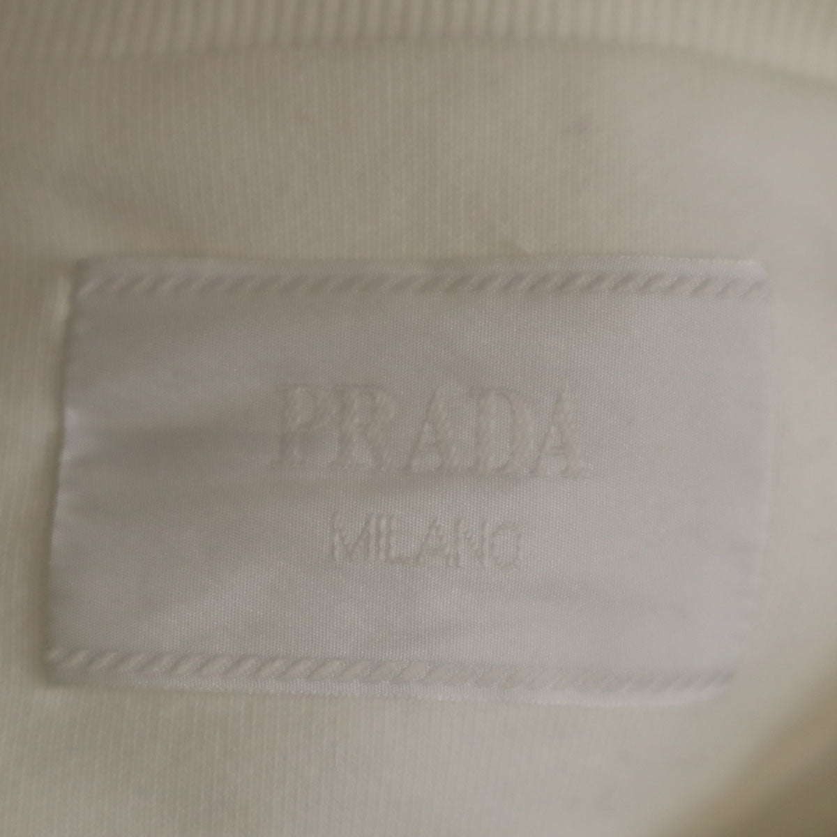 PRADA 2023 Long Sleeve Sweatshirt White Size S