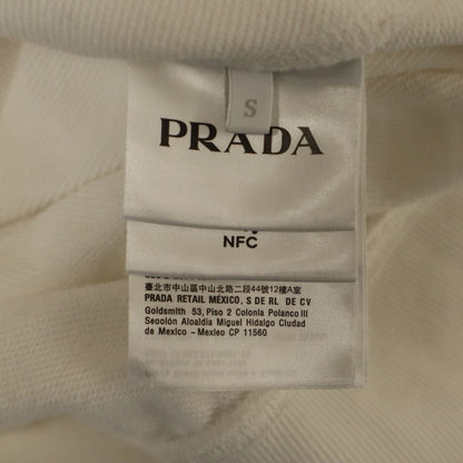 PRADA 2023 Long Sleeve Sweatshirt White Size S