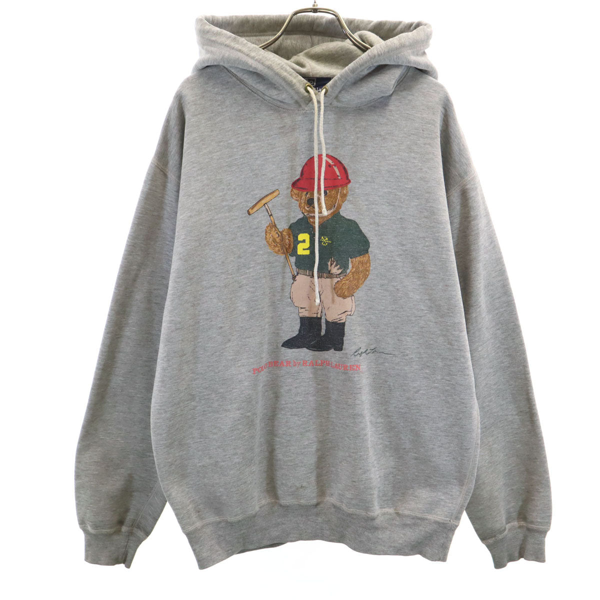 Polo by Ralph Lauren 90s Polo Bear Hoodie Gray