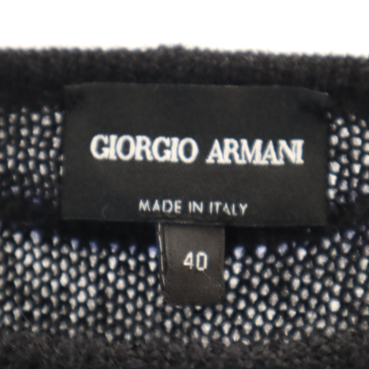 GIORGIO ARMANI Italian Mohair Blend Sweater Black Size 40